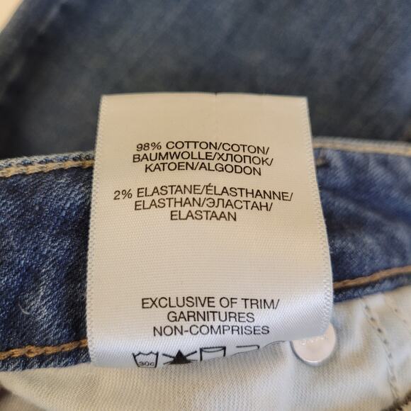 Silver Jeans Co. Women’s Distressed Skinny Jeans Size W30 Blue Denim Everyday - Picture 5 of 9